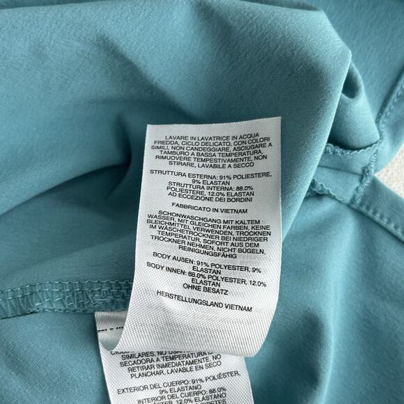 Columbia Blue Stretch Pleasant Creek Built In Bra & Shorts SPF 50 Tennis Dress - Picture 9 of 11